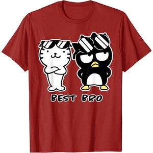 image:imageBadtzMaru Best Bros Tee Shirt TShirtCranberry Red