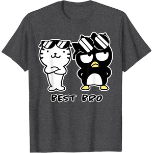 image:imageBadtzMaru Best Bros Tee Shirt TShirtDark Heather Grey