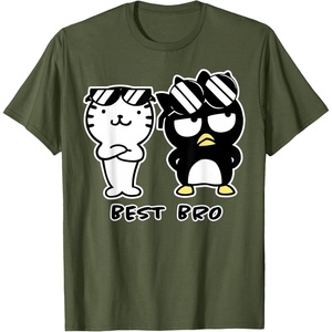 image:imageBadtzMaru Best Bros Tee Shirt TShirtOlive Green