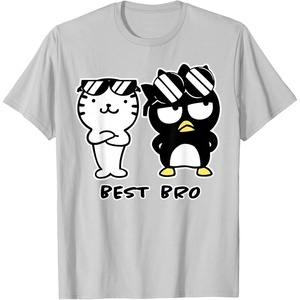 image:imageBadtzMaru Best Bros Tee Shirt TShirtSilver Grey