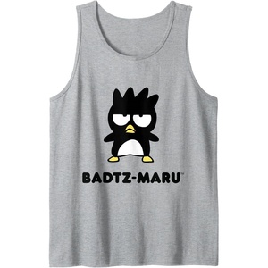 image:imageBadtzMaru Character Front and Back Tank TopHeather Grey