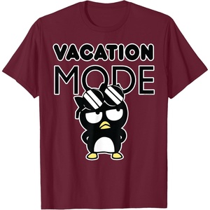 image:imageBadtzMaru Vacation Mode TShirtBurgundy