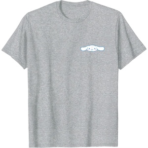 image:imageCinnamoroll Front and Back Logo Tee Shirt TShirtHeather Grey