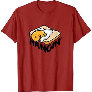 image:imageGudetama The Lazy Egg Japan Lazy Hanging TShirt SmallCranberry Red
