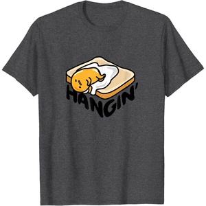 image:imageGudetama The Lazy Egg Japan Lazy Hanging TShirt SmallDark Heather Grey