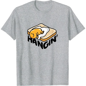 image:imageGudetama The Lazy Egg Japan Lazy Hanging TShirt SmallHeather Grey