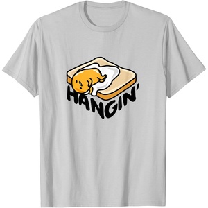 image:imageGudetama The Lazy Egg Japan Lazy Hanging TShirt SmallSilver Grey