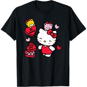 image:imageHello Kitty Be Mine Candy Gifts Valentines TShirt SmallBlack