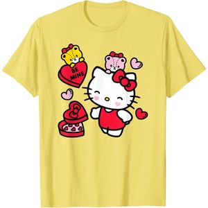 image:imageHello Kitty Be Mine Candy Gifts Valentines TShirt SmallLemon Yellow