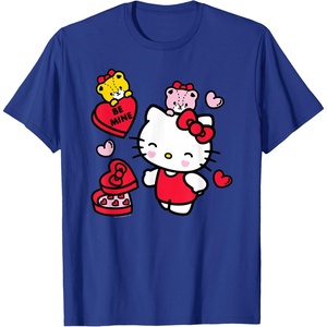 image:imageHello Kitty Be Mine Candy Gifts Valentines TShirt SmallRoyal Blue