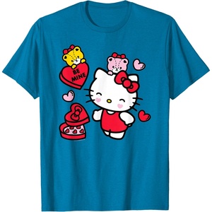 image:imageHello Kitty Be Mine Candy Gifts Valentines TShirt SmallSapphire Blue