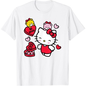 image:imageHello Kitty Be Mine Candy Gifts Valentines TShirt SmallWhite