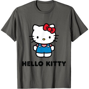 image:imageHello Kitty Character Front and Back TShirt SmallAsphalt Grey