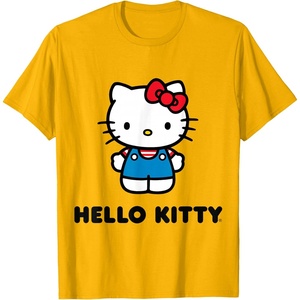 image:imageHello Kitty Character Front and Back TShirt SmallGolden Yellow