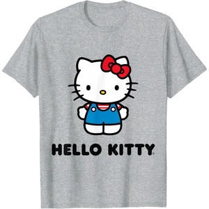image:imageHello Kitty Character Front and Back TShirt SmallHeather Grey