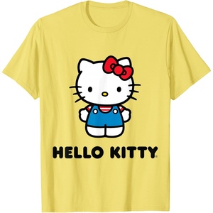 image:imageHello Kitty Character Front and Back TShirt SmallLemon Yellow