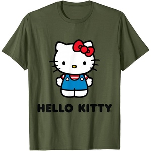 image:imageHello Kitty Character Front and Back TShirt SmallOlive Green