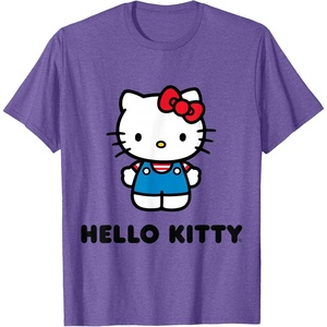image:imageHello Kitty Character Front and Back TShirt SmallPurple Heather