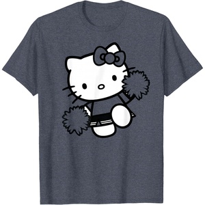 image:imageHello Kitty Cheerleader Squad Team School Color TShirtHeather Blue