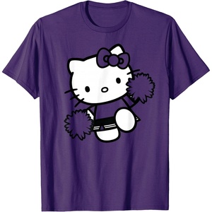 image:imageHello Kitty Cheerleader Squad Team School Color TShirtPurple