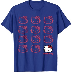 image:imageHello Kitty Classic Fit TShirt  Adult Black Crew Neck CottonPolyester Short SleeveRoyal Blue