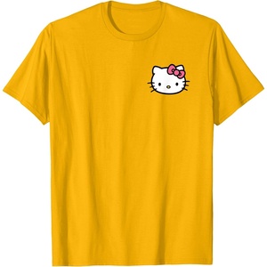 image:imageHello Kitty Front and Back Logo Tee Shirt TShirtGolden Yellow