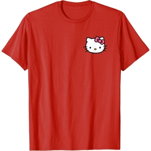 image:imageHello Kitty Front and Back Logo Tee Shirt TShirtRed