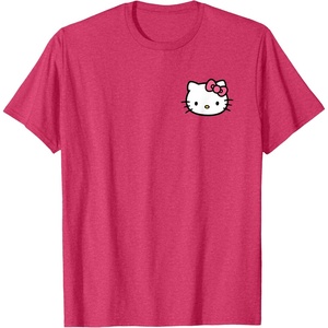 image:imageHello Kitty Front and Back Logo Tee Shirt TShirtRed Heather