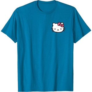 image:imageHello Kitty Front and Back Logo Tee Shirt TShirtSapphire Blue