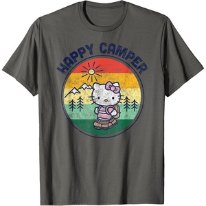 image:imageHello Kitty Happy Camper TShirtAsphalt Grey