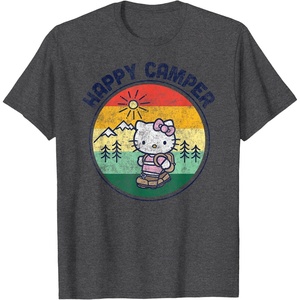 image:imageHello Kitty Happy Camper TShirtDark Heather Grey
