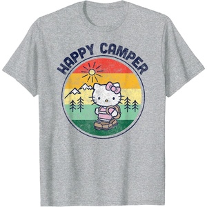 image:imageHello Kitty Happy Camper TShirtHeather Grey