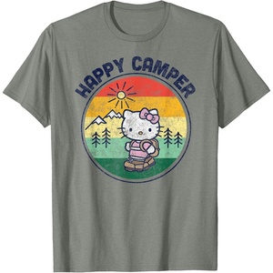 image:imageHello Kitty Happy Camper TShirtOlive Heather