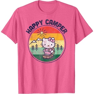 image:imageHello Kitty Happy Camper TShirtPink Heather