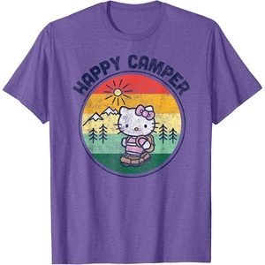 image:imageHello Kitty Happy Camper TShirtPurple Heather