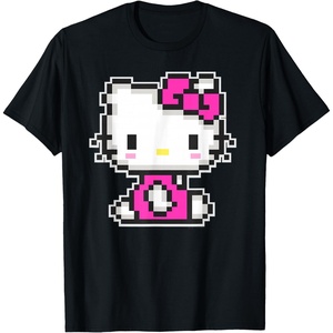 image:imageHello Kitty Official Pixel Tee Shirt TShirtBlack