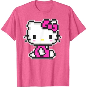 image:imageHello Kitty Official Pixel Tee Shirt TShirtPink Heather