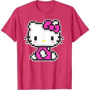 image:imageHello Kitty Official Pixel Tee Shirt TShirtRed Heather