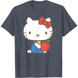 image:imageHello Kitty Retro Apple Design Tee Shirt TShirtHeather Blue