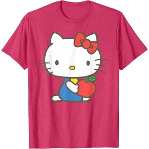 image:imageHello Kitty Retro Apple Design Tee Shirt TShirtRed Heather