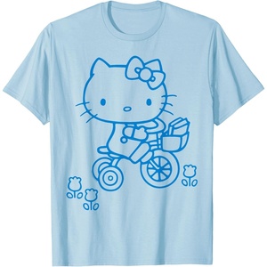 image:imageHello Kitty Retro Bike Ride Tee Shirt TShirtBaby Blue