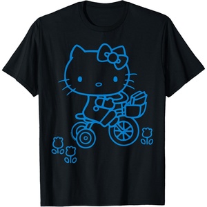 image:imageHello Kitty Retro Bike Ride Tee Shirt TShirtBlack
