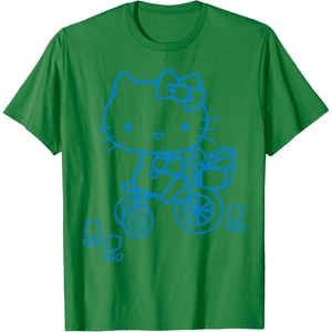 image:imageHello Kitty Retro Bike Ride Tee Shirt TShirtKelly Green
