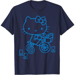 image:imageHello Kitty Retro Bike Ride Tee Shirt TShirtNavy Blue