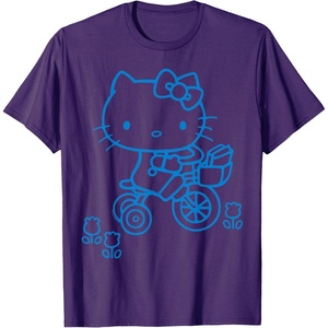 image:imageHello Kitty Retro Bike Ride Tee Shirt TShirtPurple