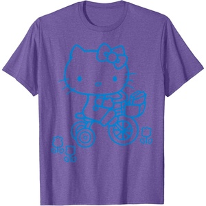 image:imageHello Kitty Retro Bike Ride Tee Shirt TShirtPurple Heather