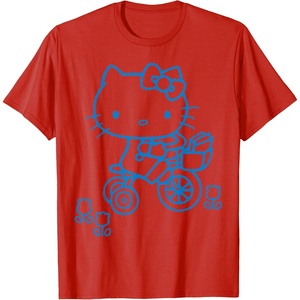 image:imageHello Kitty Retro Bike Ride Tee Shirt TShirtRed
