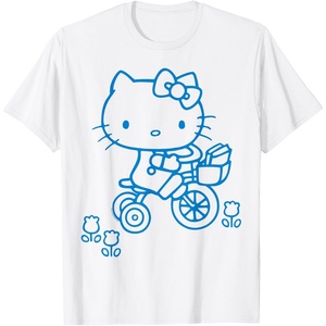 image:imageHello Kitty Retro Bike Ride Tee Shirt TShirtWhite