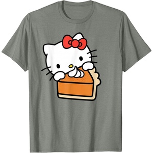 image:imageHello Kitty Slice of Pumpkin Pie TShirtOlive Heather