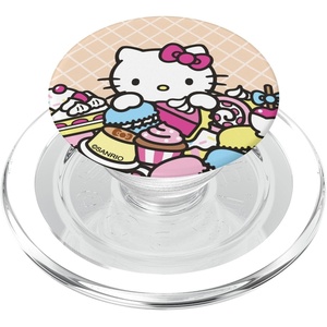 image:imageHello Kitty Sweet Treats Cupcake Candy Macaron PopSockets Adhesive PopGripMagnetic PopGrip
